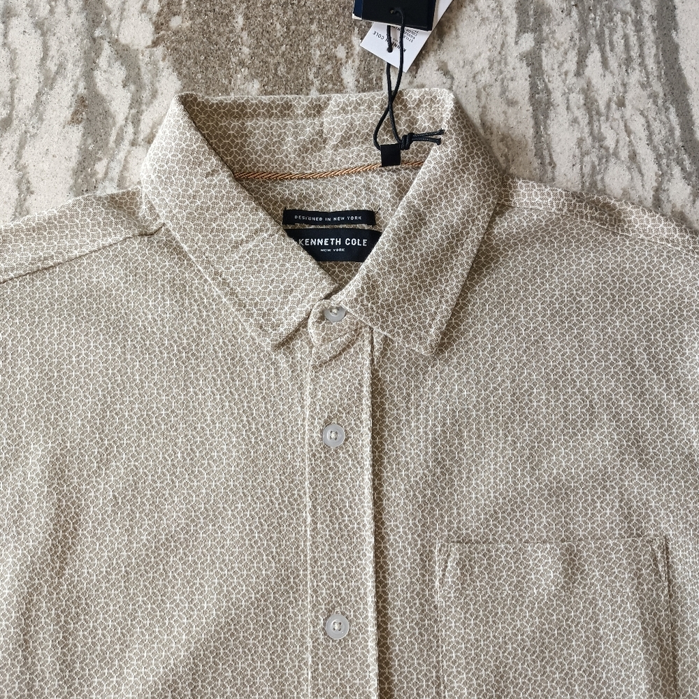 Kenneth Cole Men's Mobility Knit Shirt New Size Medium